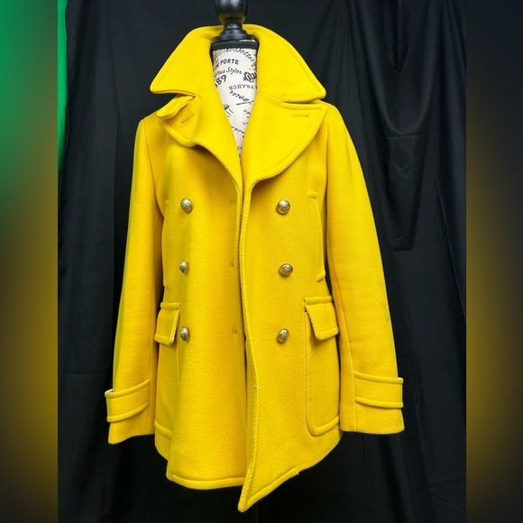 J. Crew Jackets & Blazers - J. Crew Stadium Cloth by Nello Gori Double Breasted Women’s Topcoat. Size 10.